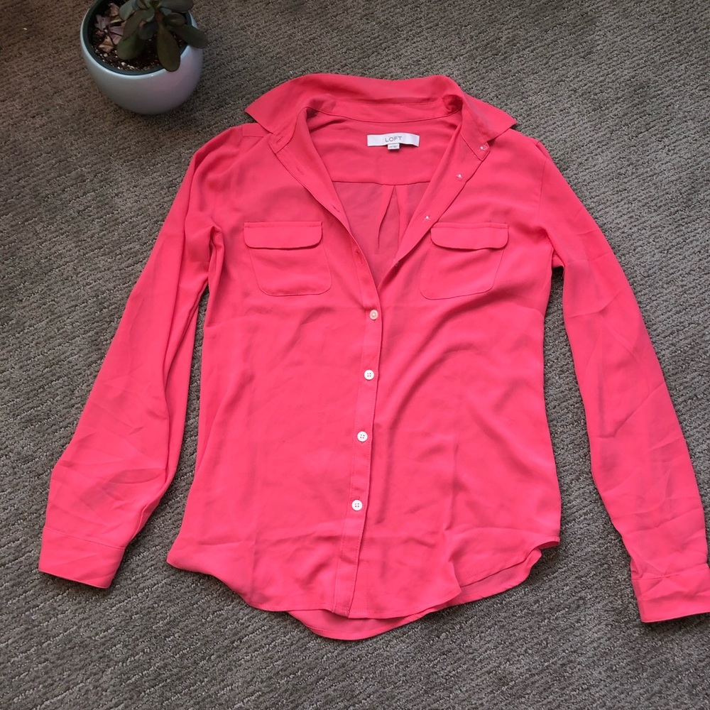 Pink LOFT Blouse